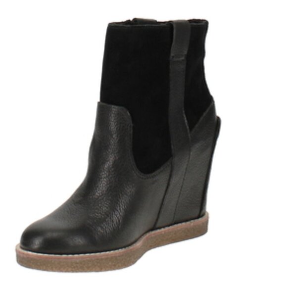 Dolce Vita Pavlos Wedge Heel Booties  Black 6.5 - Picture 5 of 16